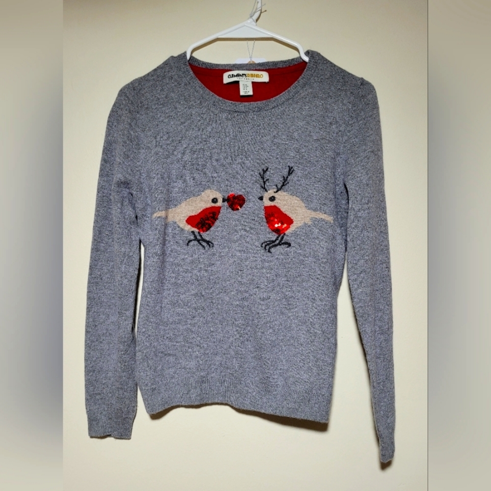 Clements Ribeiro Knitted Sequined Birds Sweater